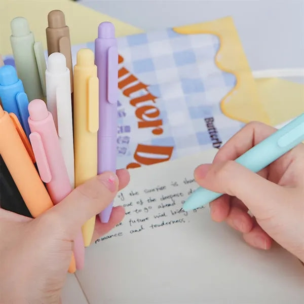 Smooth Writing Quick-dry Push-Type Mini Pocket Pen
