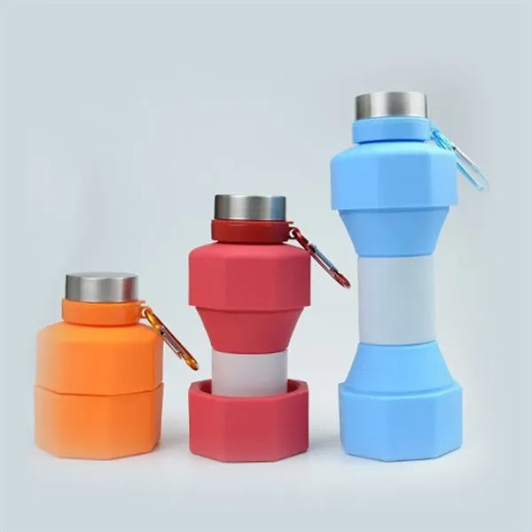 Silicone Dumbbell Fitness Water Bottle
