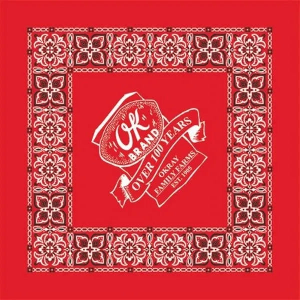 20" Silk Screen Cotton Bandana