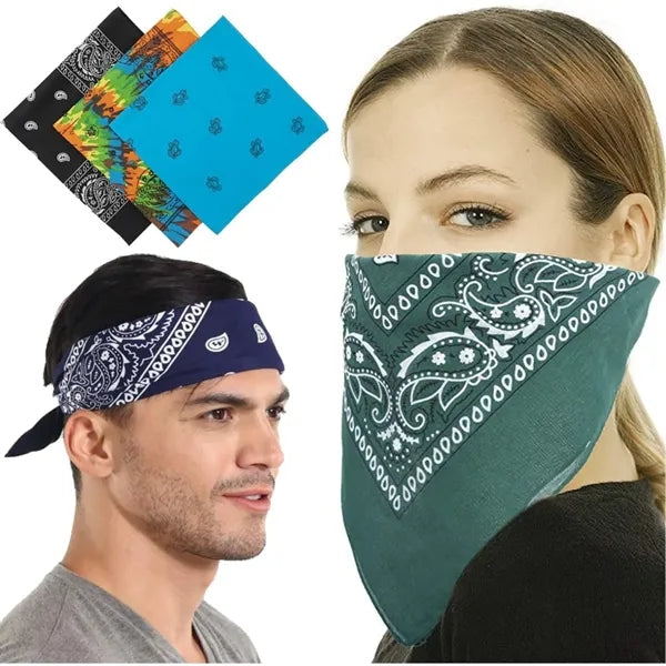 20" Silk Screen Cotton Bandana