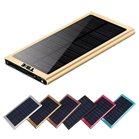 Dual Usb 6000Mah Solar Power Bank With Flashlight