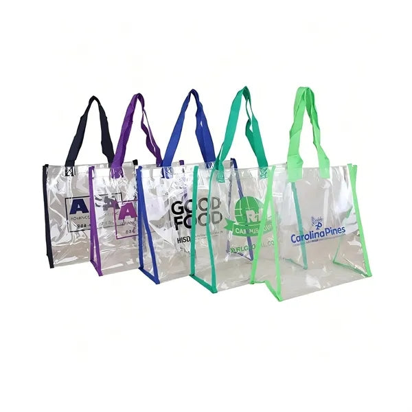 Clear Vinyl Stadium Tote Bag