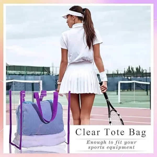 Clear Vinyl Stadium Tote Bag