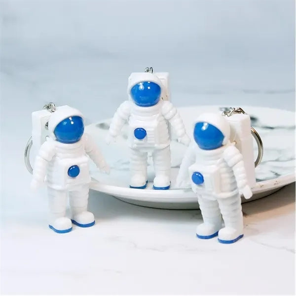 Luminous Astronaut Keychain, Glow-in-the-Dark Space Bag