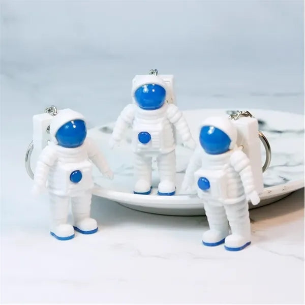 Luminous Astronaut Keychain, Glow-in-the-Dark Space Bag