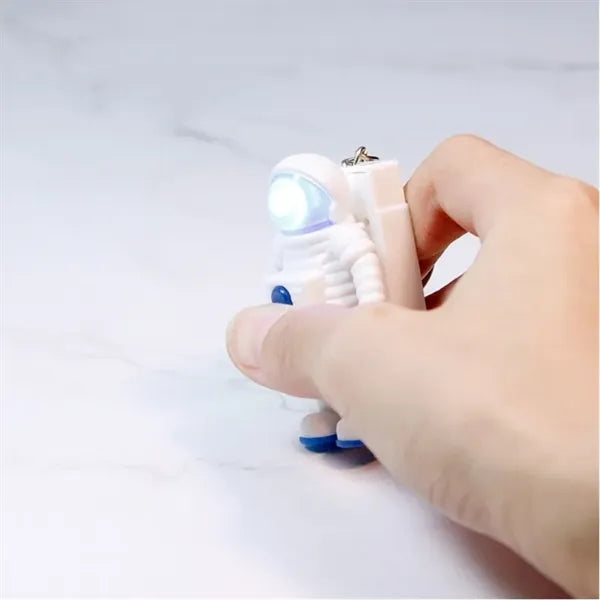 Luminous Astronaut Keychain, Glow-in-the-Dark Space Bag