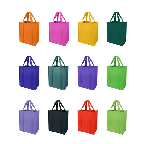 Large Non Woven Grocery Tote Bag With PE Bottom Board