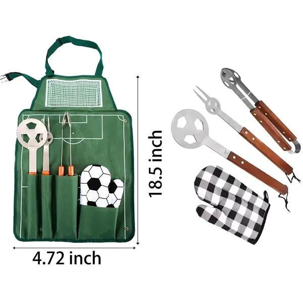 Football Grilling Gifts Set for Men BBQ Accessories