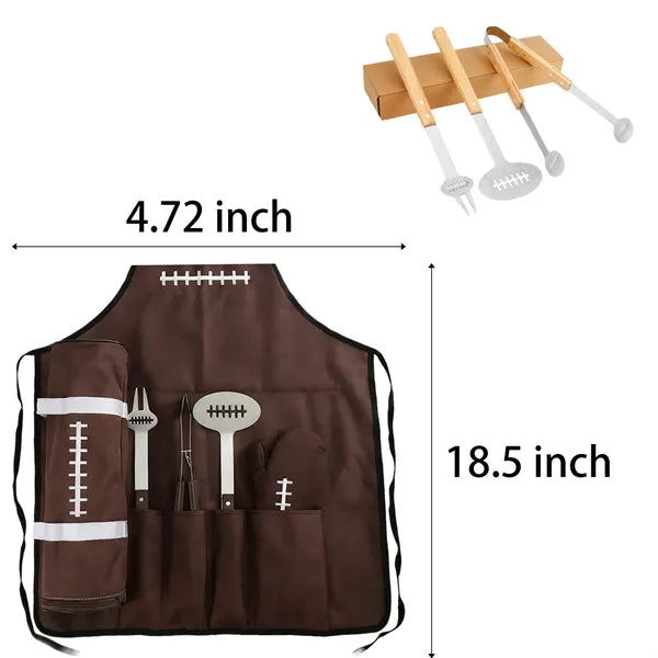 Rugby Grilling Gifts Set for Men BBQ Accessories