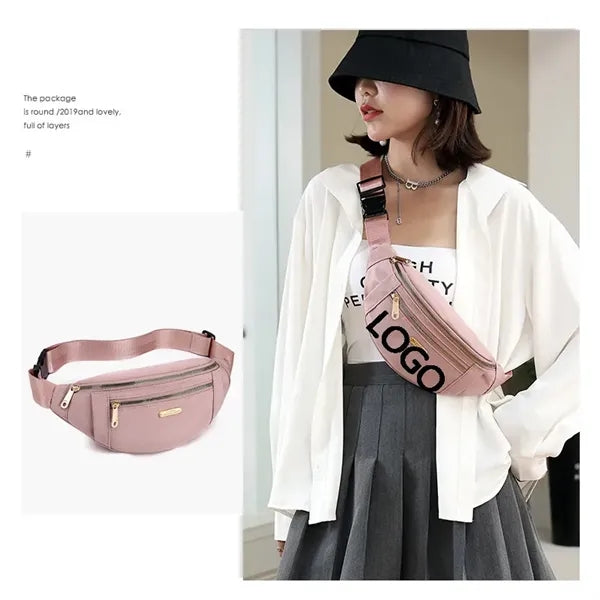 Nylon Fanny Pack Large Capacity Portable Crossbody Bag