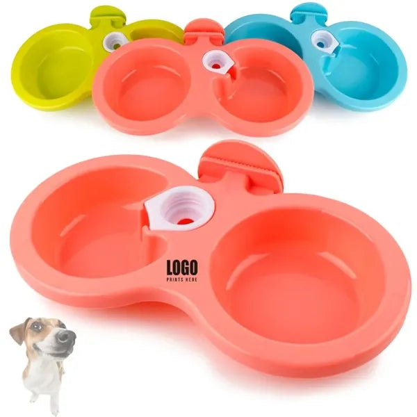 Dual Pet Feeding Bowl