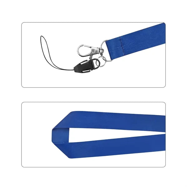 3/4" Full Color Dye Sublimation Phone Lanyard W/ Hook