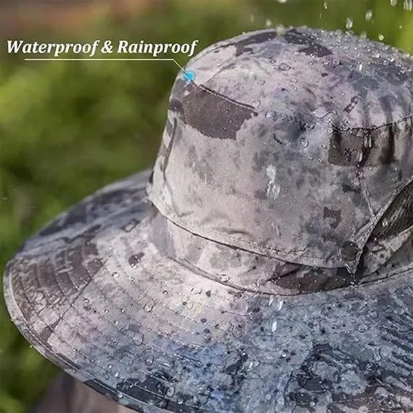 Solar Powered Face Fans Sun Protection Wide Brim Hat