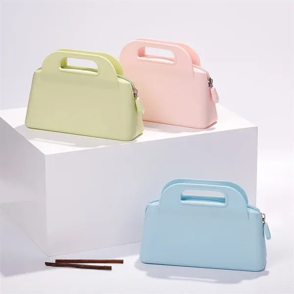 Mini Silicone Makeup Bag Portable Waterproof Cosmetic Pouch