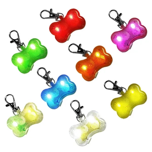 Reflective LED dog collar light
