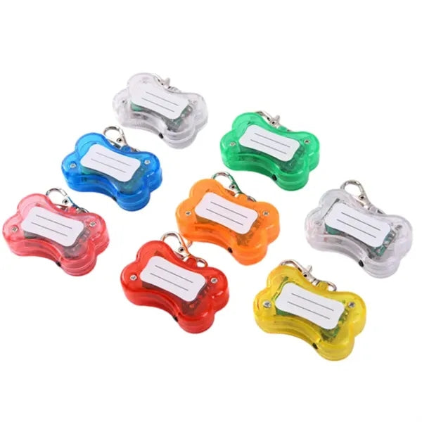Reflective LED dog collar light