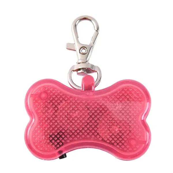 Reflective LED dog collar light