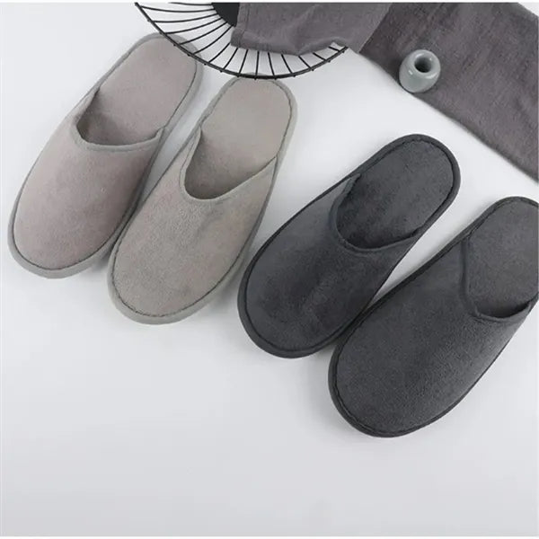 Anti-Skid Sole Disposable Soft Fine Cotton Velvet Slippers