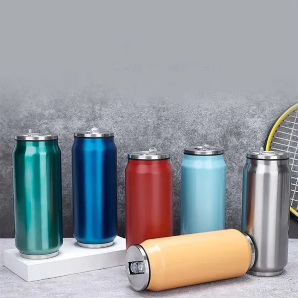 17oz stainless steel vacuum insulated tumbler with straw