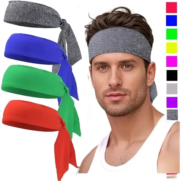 Tie Headband For Men And Women Running Athletic Hair Head