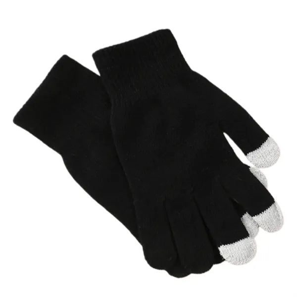 Knitted touchscreen gloves