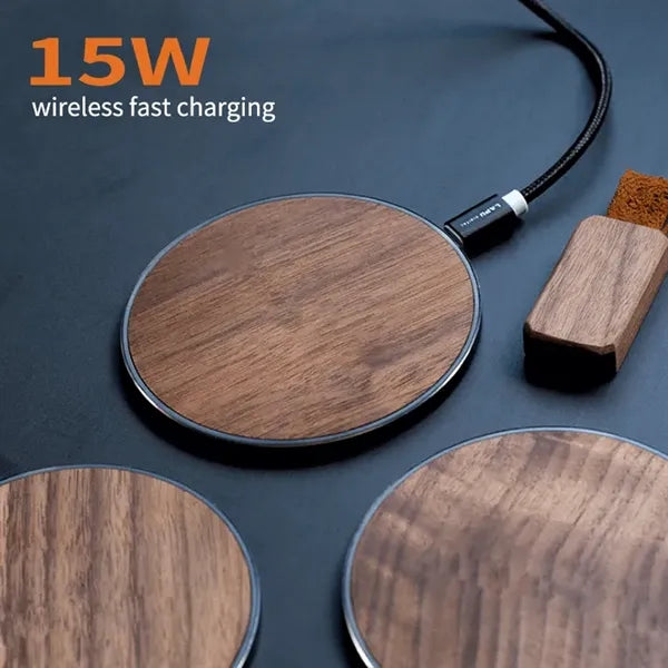 Wood Round Wireless Charger