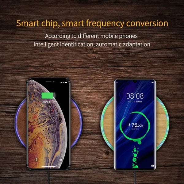 Wood Round Wireless Charger