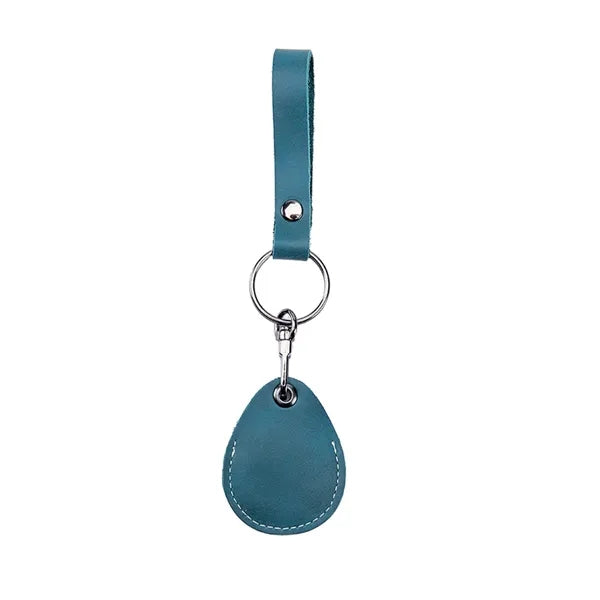 Multifunctional cowhide access card holder keychain