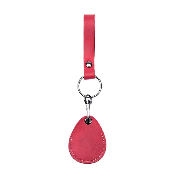 Multifunctional cowhide access card holder keychain