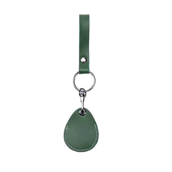 Multifunctional cowhide access card holder keychain