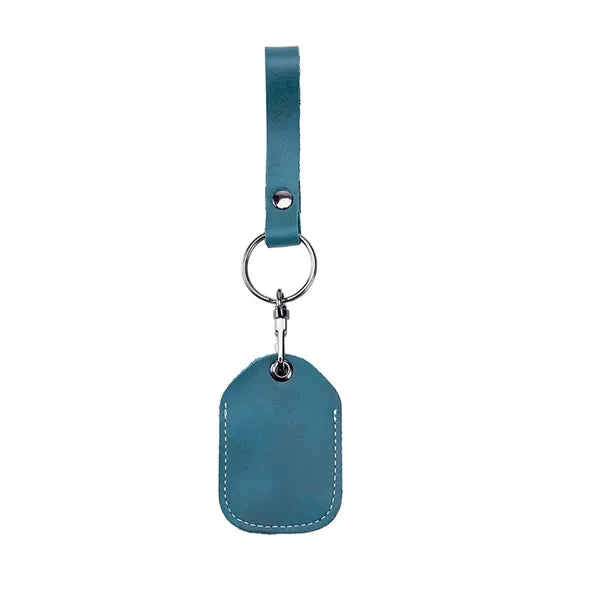 Multifunctional cowhide access card holder keychain