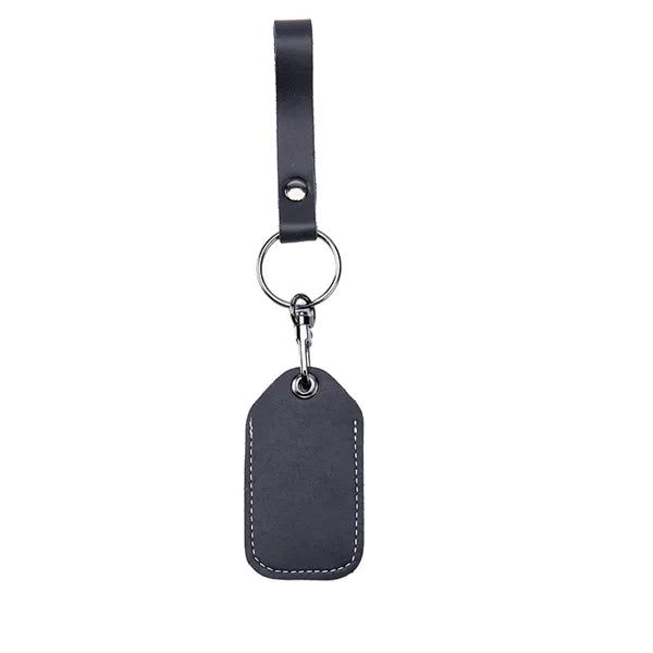 Multifunctional cowhide access card holder keychain