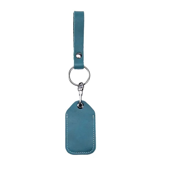 Multifunctional cowhide access card holder keychain