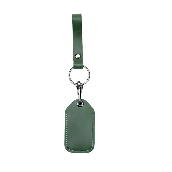 Multifunctional cowhide access card holder keychain
