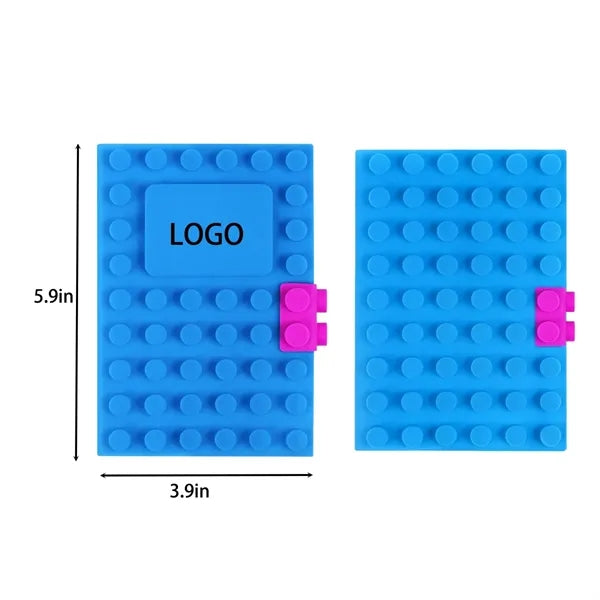 Silicone Lego Blocks Notebook Diary