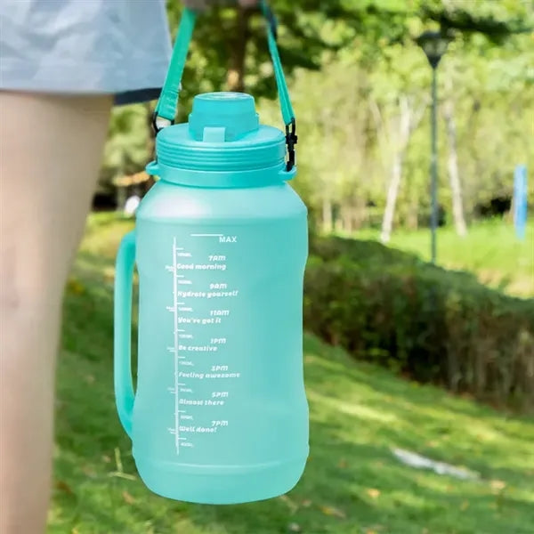 2L Large Bottle With Straw Foldable