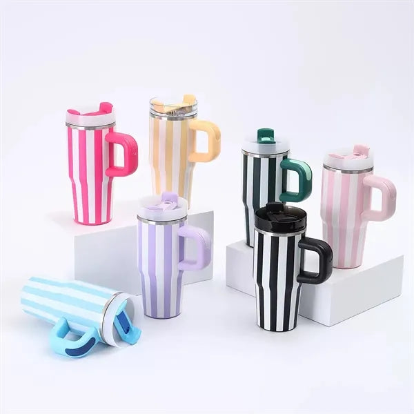 14oz Double Wall Tumbler W/Straw