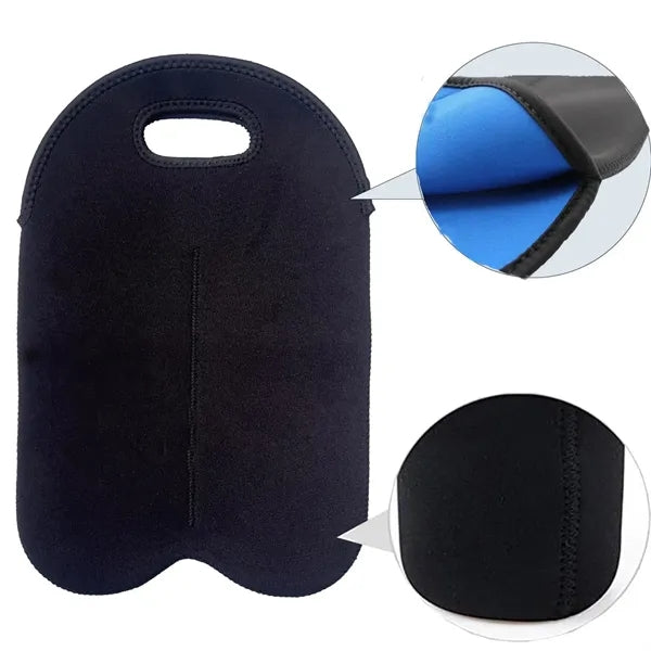 Neoprene Wine Tote Dual Bottle Soft Travel Carrier