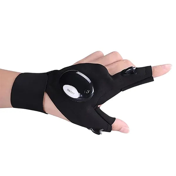 Hands Free LED Flashlight Gloves Pair