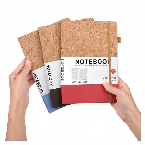 A5 Wood Grain Lined Notebook