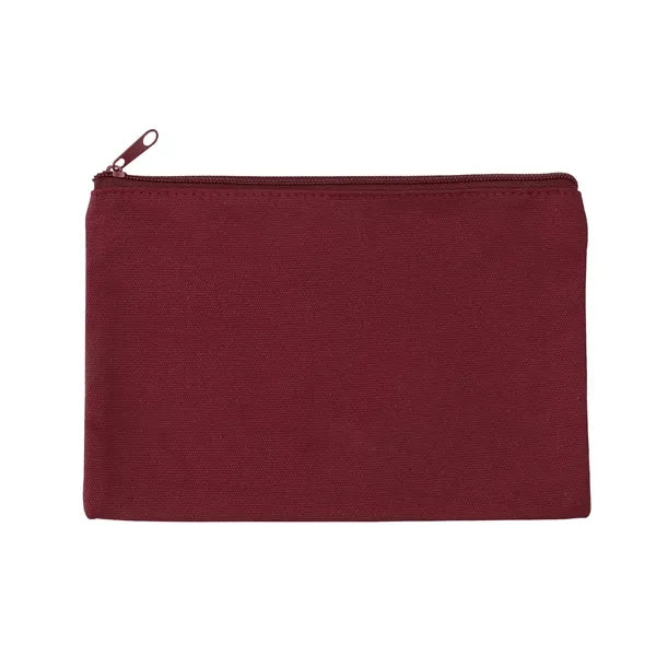 9" x 6" Solid Color Cotton Canvas Multi Purpose Organizer Zi