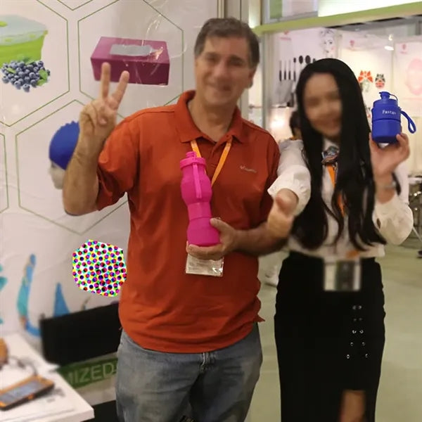 800ML Silicone Collapsible Water Bottles