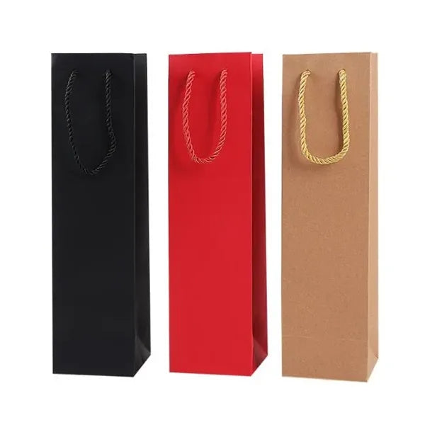 Wine Bottle Kraft Paper Gift Bags