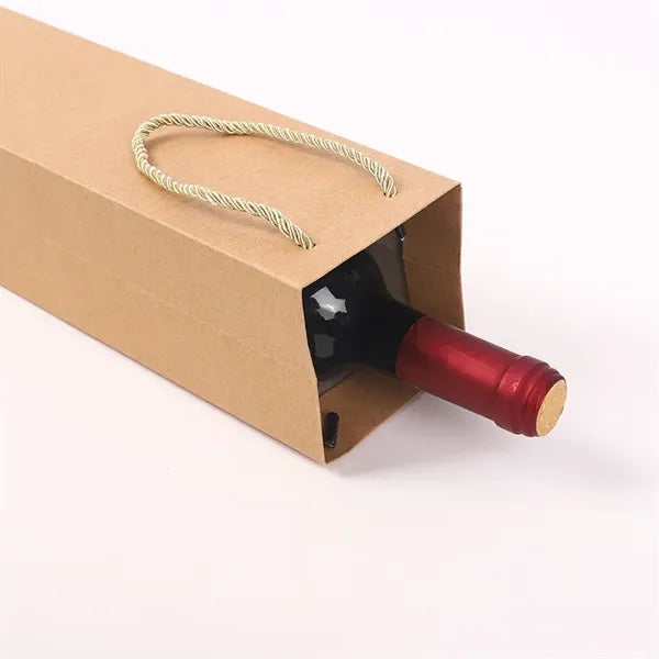 Wine Bottle Kraft Paper Gift Bags