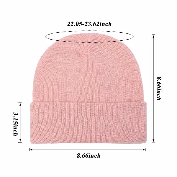 Durable Acrylic Knit Beanie with Fleece Lining