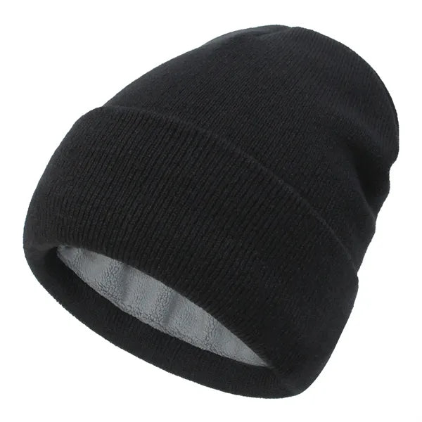 Durable Acrylic Knit Beanie with Fleece Lining