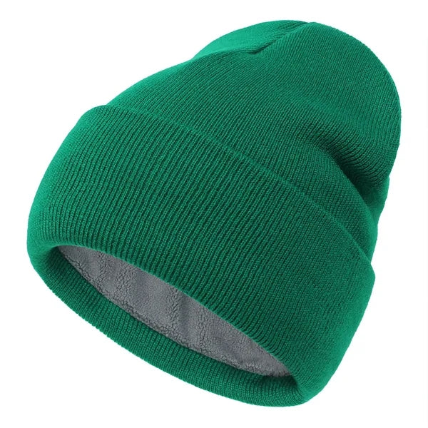 Durable Acrylic Knit Beanie with Fleece Lining