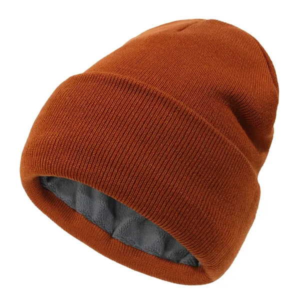 Durable Acrylic Knit Beanie with Fleece Lining