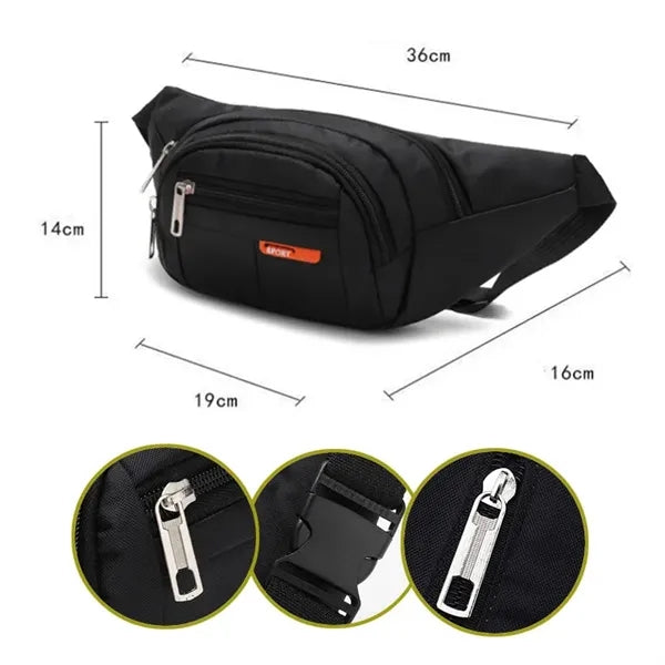 Men's And Women's Casual Waist Bag.
