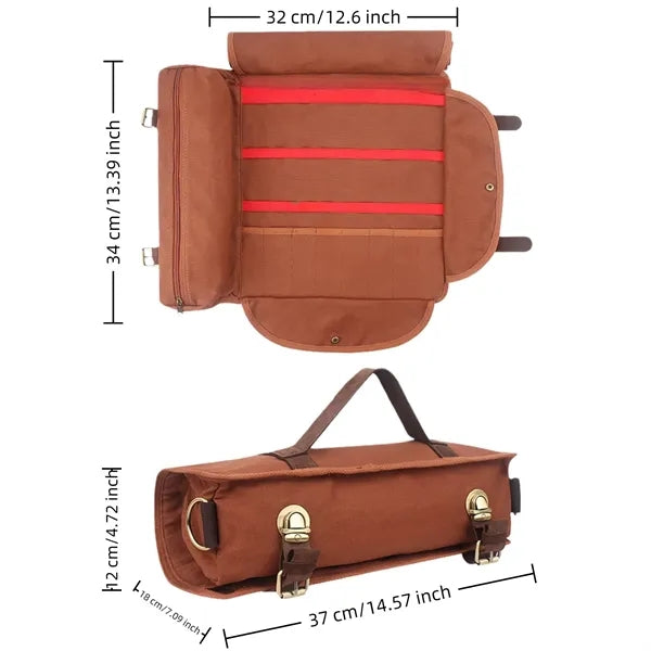 Portable Bartender Kit Roll Up Canvas Cocktail Tool Set